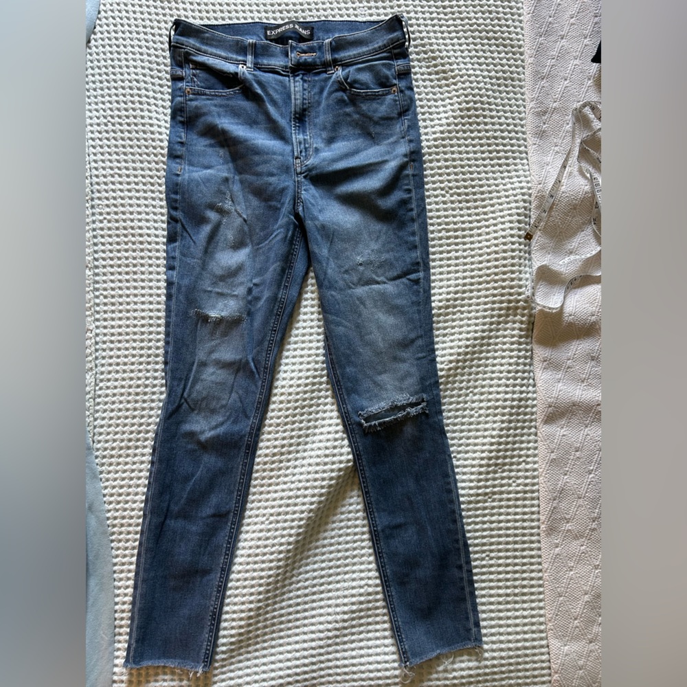 Express Ankle super high rise skinny jeans